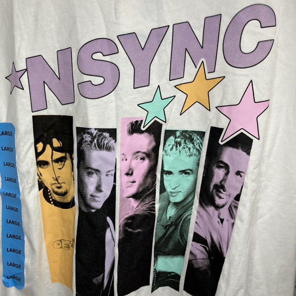 NWT NSYNC Graphic Tee – Y2K Pop Culture – Size L – 100% Cotton - Picture 2 of 4